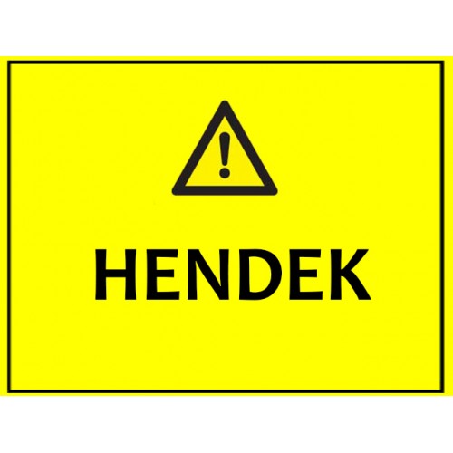 Hendek Uyarı Levhası