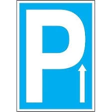 Park Yön Yukarı Uyarı Levhası - Güvenlik Tabelası