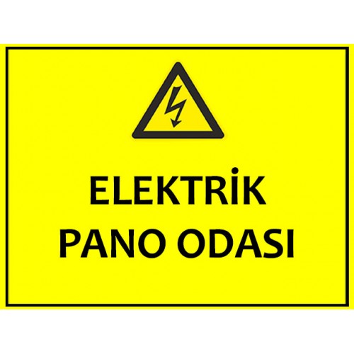 Elektrik Pano Odası Uyarı Levhası